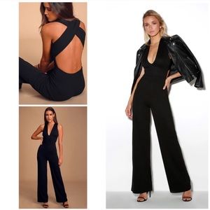 Lulu’s Thinking Out Loud Black Jumpsuit